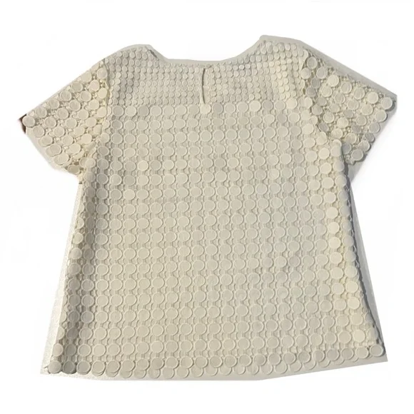 Talbots Large Ivory Short Sleeve Top - Picture 3 of 4